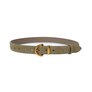 JANES简束[复古时尚]磨砂皮女士腰带百搭反绒皮质感真皮皮带