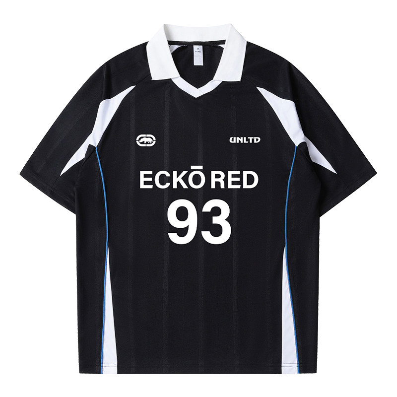 ecko红犀牛撞色薄款短袖Polo衫