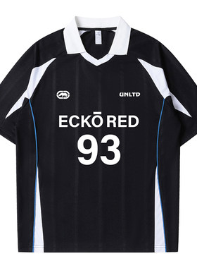 ecko红犀牛撞色薄款短袖Polo衫