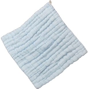 12层纯棉纱布方巾新生儿宝宝正方形洗脸巾超柔软吸水加厚口水巾