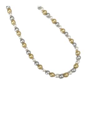 「彩虹糖」糖果色混彩珍珠项链进口施家人造珍珠锁骨链S925银