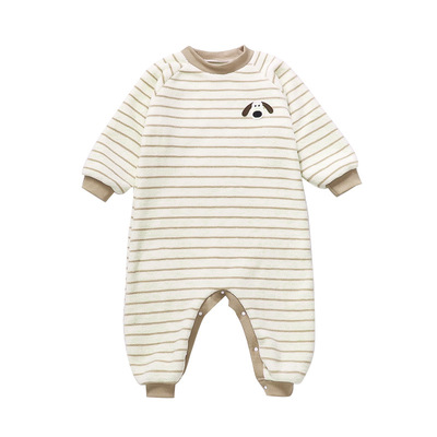 儿童连体睡衣秋冬季法兰绒男童睡