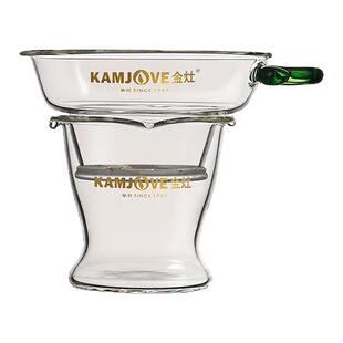 金灶GO-08玻璃茶漏茶滤家用创意茶隔泡茶专用滤茶器茶水分离神器