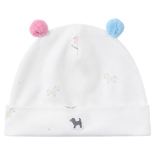 BLUEDOG 蓝狗25FW秋魔法小马婴儿帽新生儿透气帽子初生宝宝胎帽