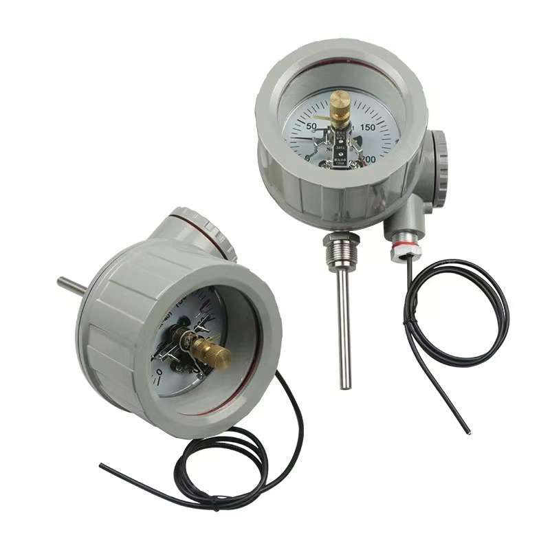 上仪防爆电接点双金属温度计WSSX411 401B研磨砂磨机防爆双金属温