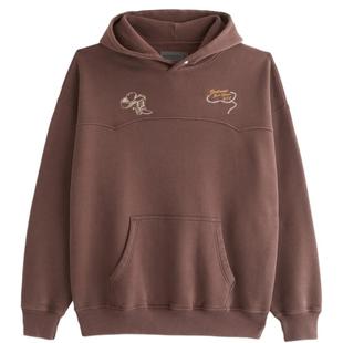 AF美式复古经典百搭抓绒舒适连帽卫衣上衣25秋冬男装122-5576