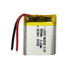 802530聚合物小锂电池3.7V 600mAh 可充电软包电池带保护板引出线