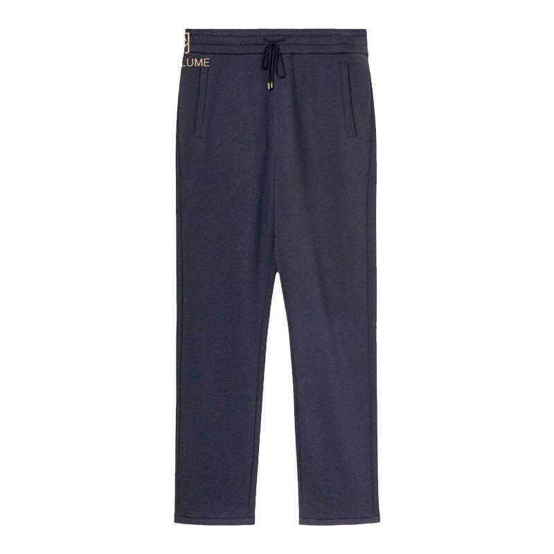 Loro Piana/诺悠翩雅男裤拉绒棉质和羊绒混纺针织慢跑裤长裤