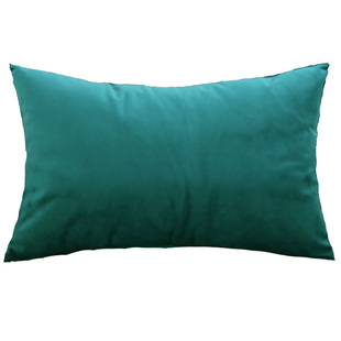 简约纯色丝绒抱枕套长方形客厅沙发靠背靠垫不含芯家用天鹅绒腰枕