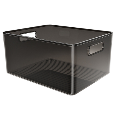 收纳筐橱柜零食玩具杂物整理箱储物盒亚克力透明塑料篮长方形盒子