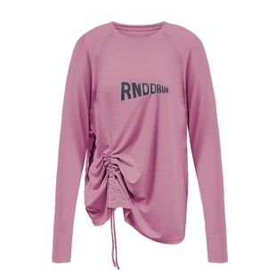 宽松显瘦健身服大码胖mm跑步瑜伽上衣速干字母运动T恤女长款罩衫