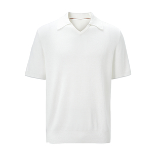 SEE ALSO 翻领透气长绒棉新贵老钱短袖优雅松弛商务针织Polo衫男