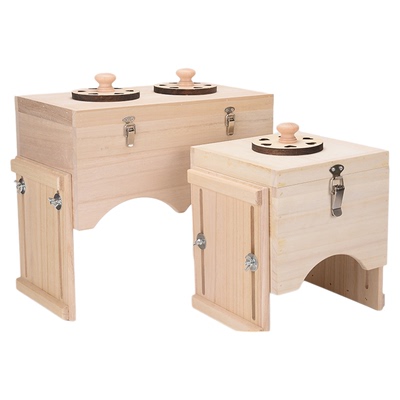 实木制艾灸箱双膝部双腿部专用