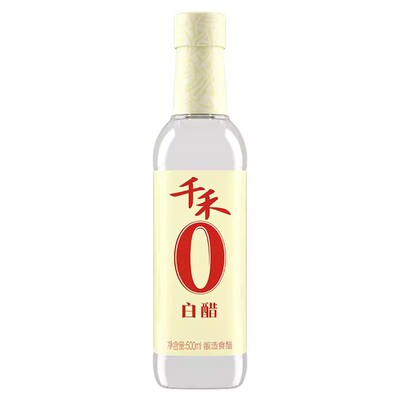 千禾0糯米白醋500ml粮食酿造