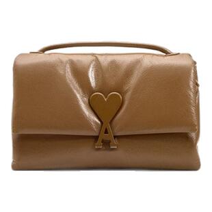 【心意挚礼】Ami Paris Voulez-Vous 光面皮爱心手袋单肩手袋