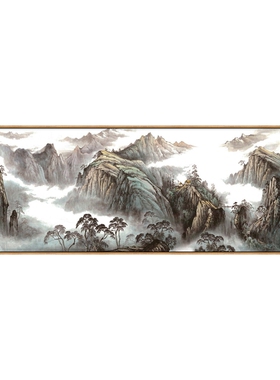 万里长城靠山图酒店大堂装饰画