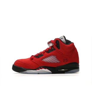耐克Nike Air Jordan AJ5 黑红男女复古高帮复刻篮球鞋440888-600