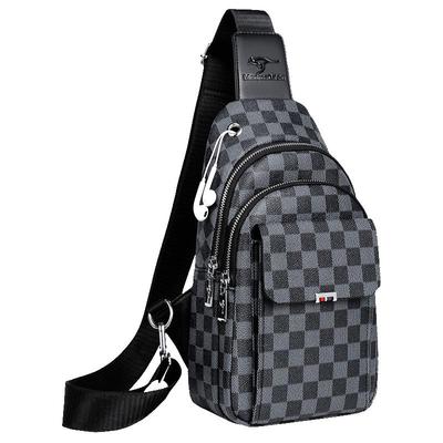 胸包商务多功能斜挎包多隔层