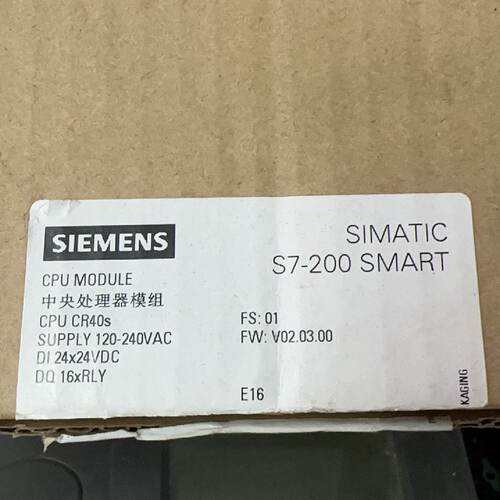 【询价】CPU：未使用6ES7-288-1CR40-0AA适用