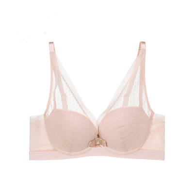 安莉芳波点深v有钢圈eb00353文胸