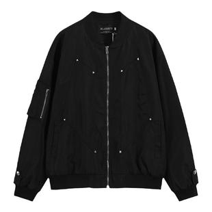 布老哥Blog美式复古飞行员夹克秋季新款宽松显白不规则外套W554