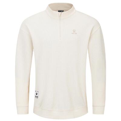 卡尔美半开胸运动卫衣男