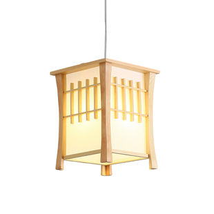 日式实木餐厅吊灯吧台居酒屋料理店创意个性店铺商用和室装饰灯具