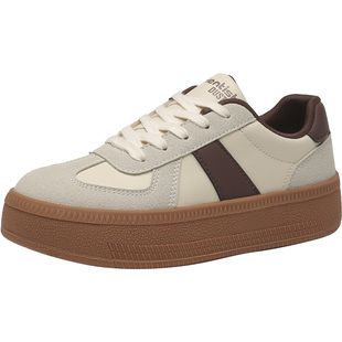 大东女鞋德训鞋2026春季新款时尚百搭休闲鞋厚底运动鞋板鞋女短靴