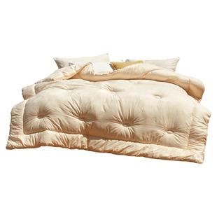 水星家纺羊毛被60S全棉100%纯羊毛澳洲进口四季被子冬被加厚被芯