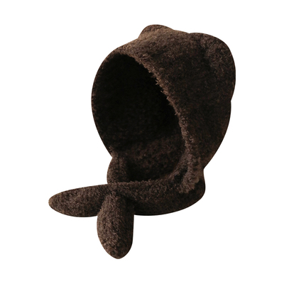 胡茬叔叔冬季旅游保暖小熊套头帽