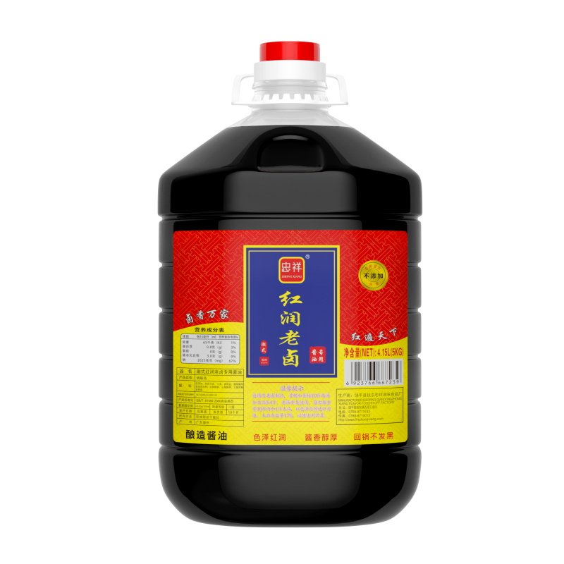 忠祥潮汕老卤上色红酱油4.15L