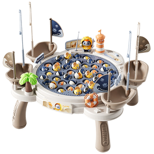 宝宝电动磁吸钓鱼玩具儿童3周岁2益智6小男女孩1婴幼儿跨新年礼物