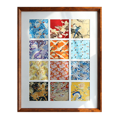 实木12宫格相框卡纸明信片摆台