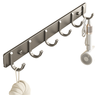 德力西挂钩粘胶强力免打孔粘钩门后挂衣钩浴室厨房墙壁壁挂式收纳