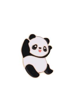 中国风可爱熊猫金属徽章