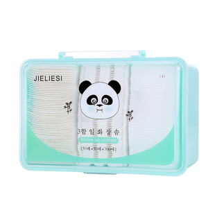 拉美拉化妆棉卸妆棉纯棉湿敷网纹薄脸部柔软厚款卸载棉大包装