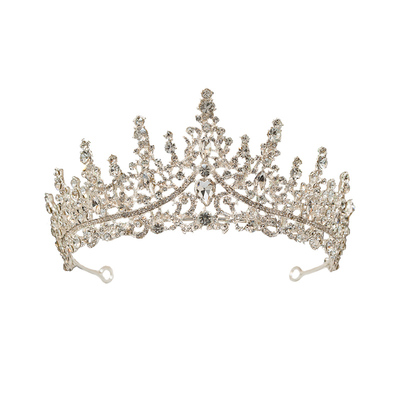 儿童皇冠头饰公主女童水晶王冠主持人发饰高端大气发夹晚礼服发箍