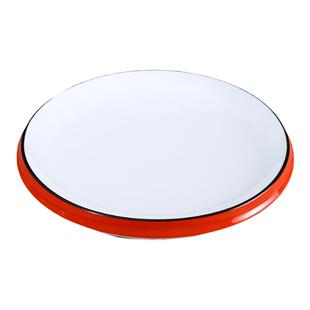 高颜值酒店菜盘专用中餐厅轻奢圆形浅盘家用冷菜盘餐饮店意境菜盘