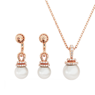 【新年礼物】施华洛世奇Originally项链耳环套装配饰仿珍珠