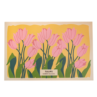 北欧手绘花皮革餐垫餐桌隔热垫免洗防水防油小桌布桌垫防烫餐具垫