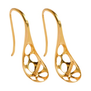 18k金高跟鞋耳钩耳环耳钉珍珠空托黄金K金素款diy半孔圆珠配件