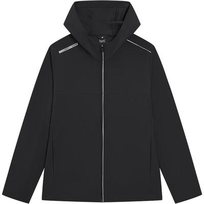 特步软壳衣男2025年秋冬新款训练薄款夹克风衣健身上衣运动外套男