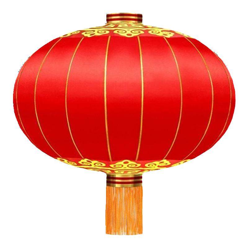 大红灯笼欢度佳节大门口户外防水防晒仿古铁口绸布国庆中秋红灯笼