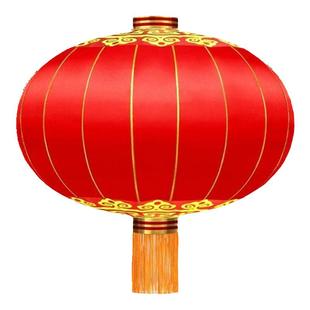 大红灯笼欢度佳节大门口户外防水防晒仿古铁口绸布国庆中秋红灯笼