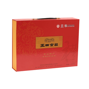 常熟特产王四食品精品六件套礼盒王四酒家叫花鸡桂花酒红木色天然