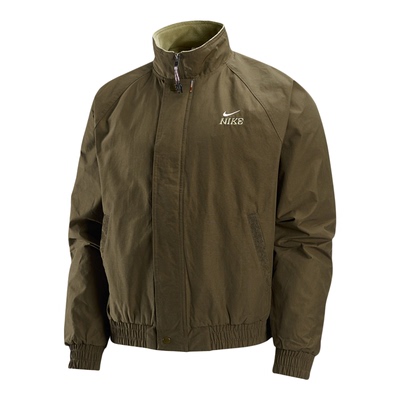耐克男新年棕色美式立领夹克外套