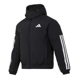 Adidas阿迪达斯2024冬新款男子运动休闲舒适连帽鸭绒羽绒服JG3845