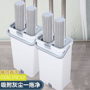 胶棉刮刮乐大号海绵拖把懒人家用一拖净挤水免手洗卫生间拖地神器