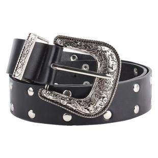 辣妹y2k腰带铆钉皮带低腰unclecm朋克女款装饰配饰裤带美式设计感