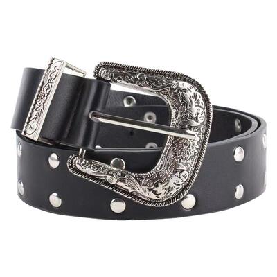 性感辣妹穿搭朋克铆钉低腰设计